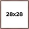Square Classic Modern Brown Picture Frame - UV Acrylic, Foam Board Backing, Hanging Hardware